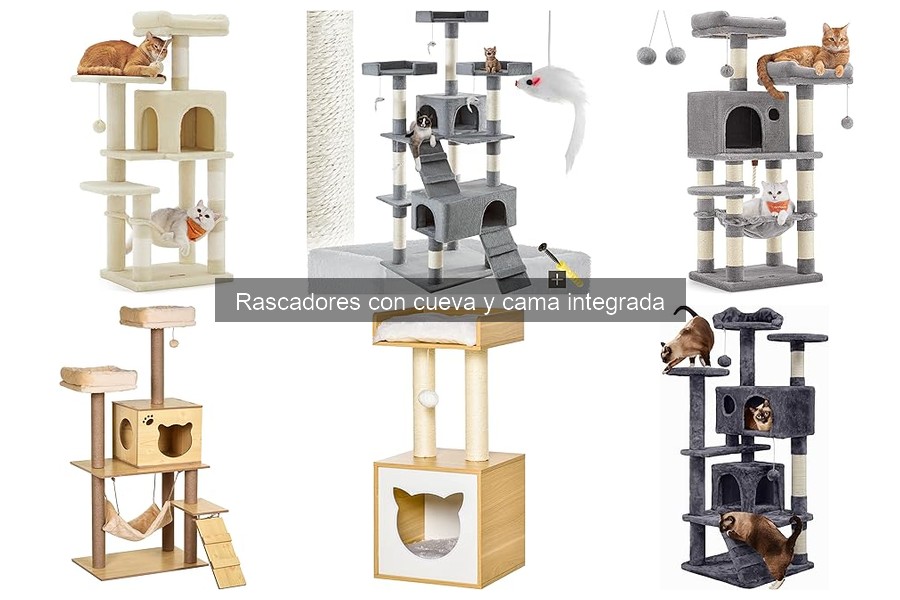 Cómo elegir el rascador con cueva y cama para tu gato