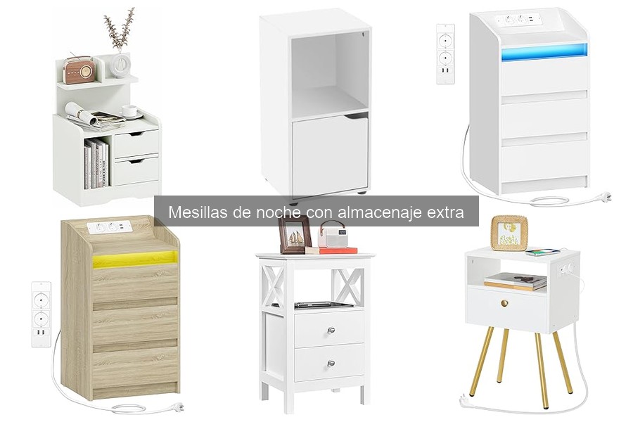 Cómo elegir la mejor mesilla de noche con almacenaje extra