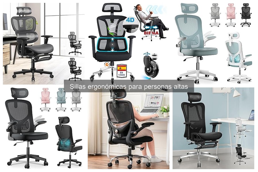 Cómo elegir la mejor silla ergonómica para personas altas