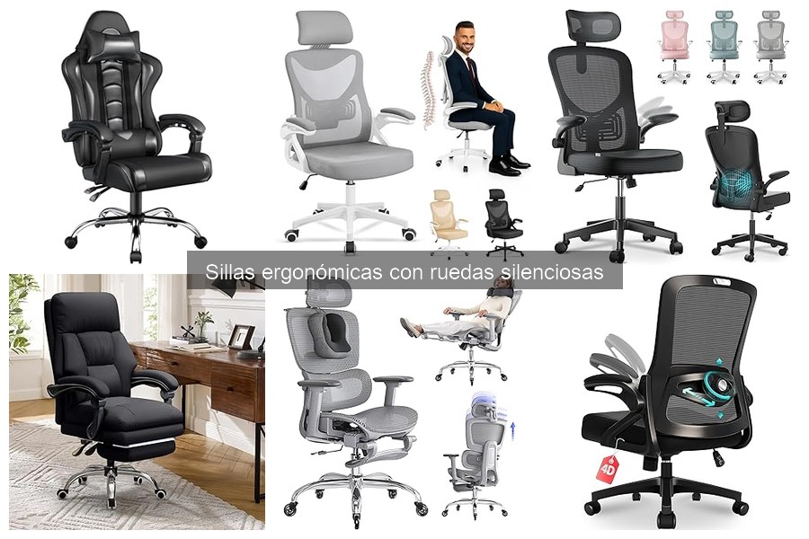 Cómo elegir la silla ergonómica con ruedas silenciosas ideal