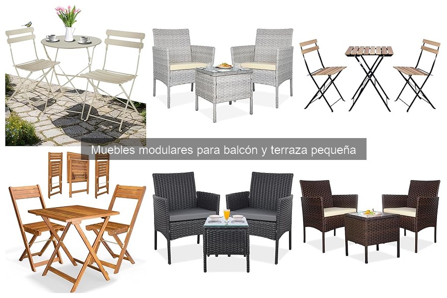 Cómo elegir muebles modulares para terraza pequeña