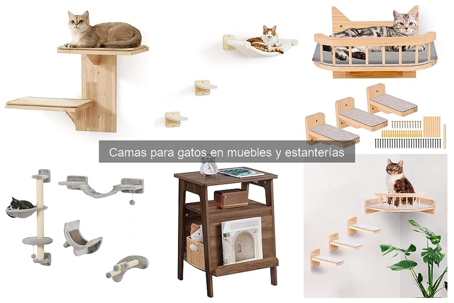 Cómo instalar camas para gatos en muebles y estanterías