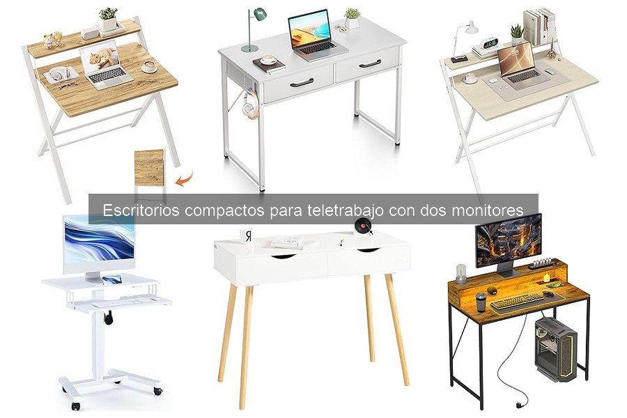 Cómo instalar dos monitores en escritorios compactos