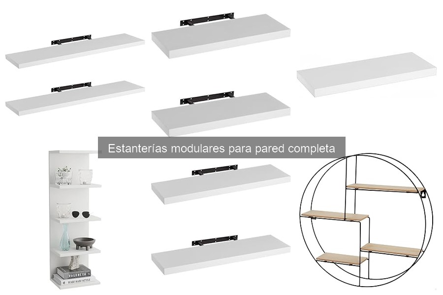 Cómo instalar estanterías modulares en pared completa