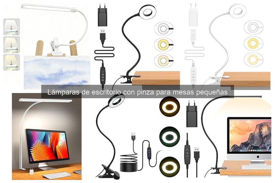 Cómo instalar lámparas de escritorio con pinza fácilmente