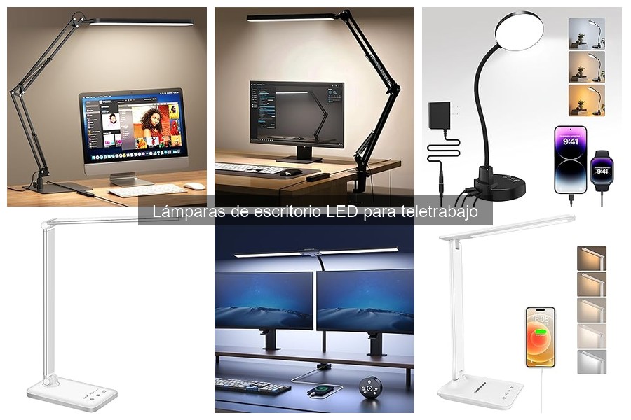 Cómo instalar lámparas de escritorio LED para teletrabajo