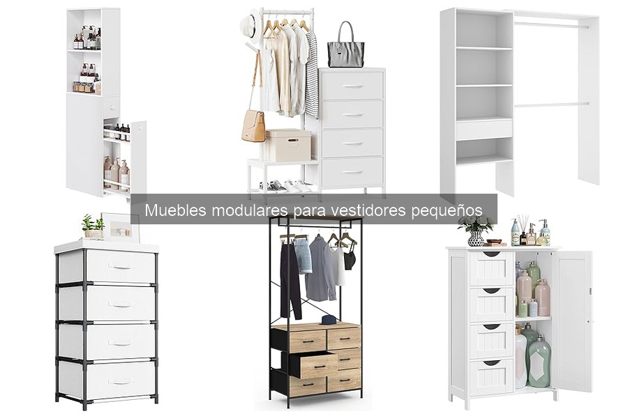 Cómo instalar muebles modulares en vestidores pequeños