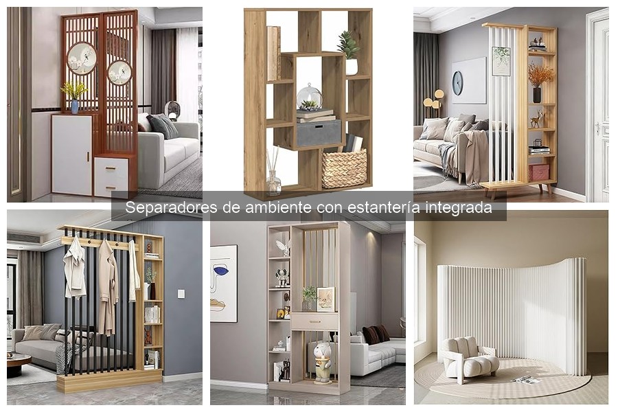 Cómo instalar separadores de ambiente con estantería integrada