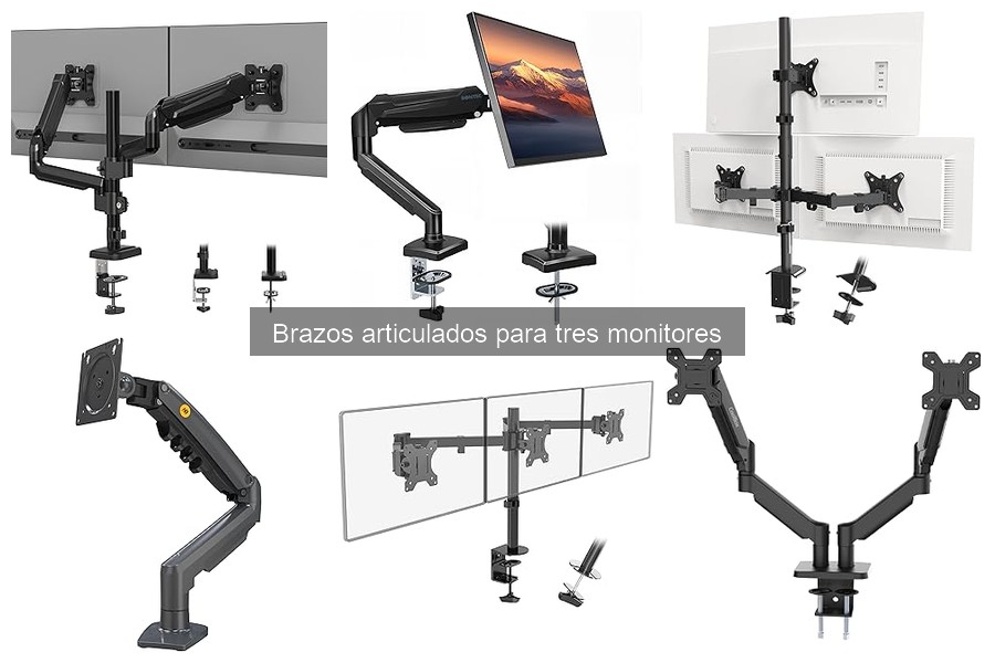 Cómo Instalar un Brazo Articulado para Tres Monitores