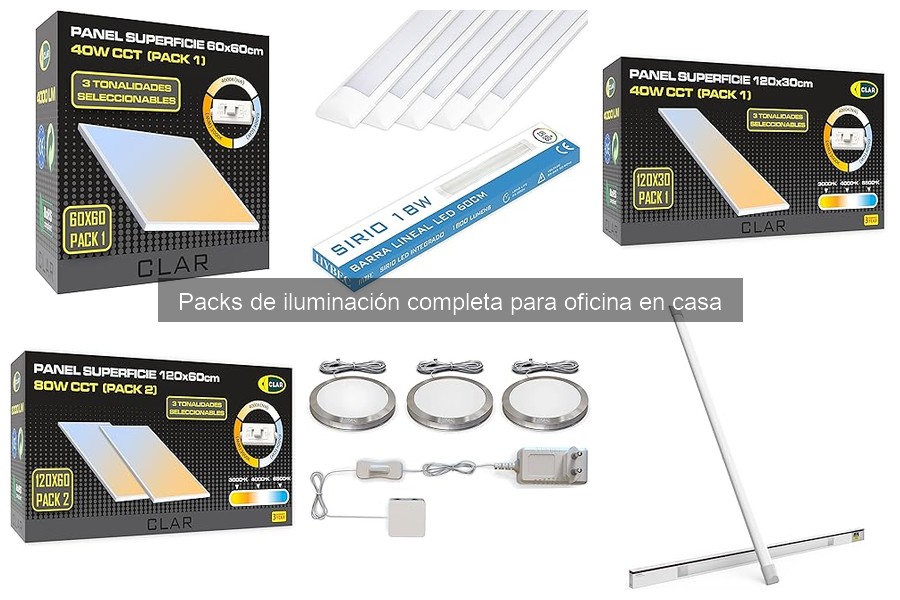 Cómo instalar un pack de iluminación para tu oficina en casa