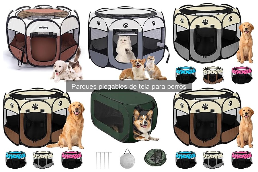 Cómo instalar un parque plegable de tela para perros