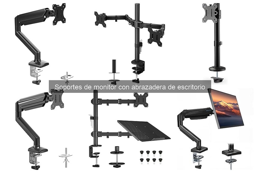 Cómo instalar un soporte de monitor con abrazadera de escritorio