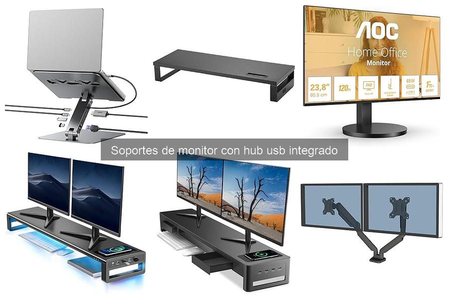 Cómo instalar un soporte de monitor con hub USB integrado