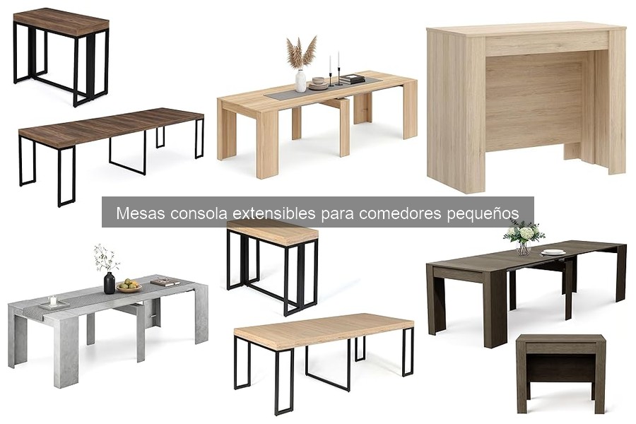 Cómo instalar una mesa consola extensible en espacios pequeños