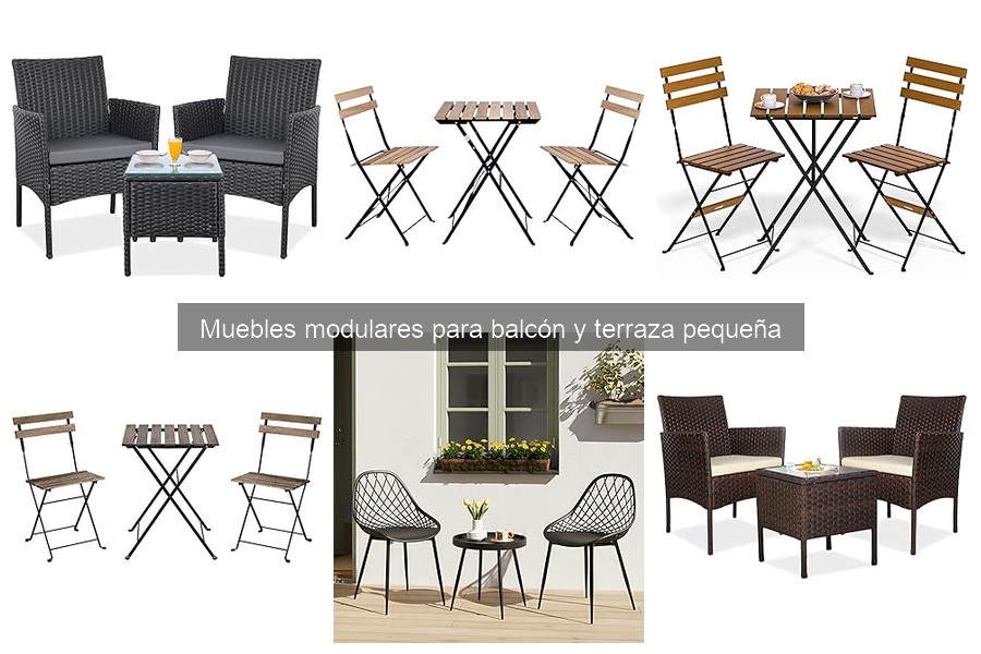 ** Cómo mantener muebles modulares para balcón y terraza pequeña