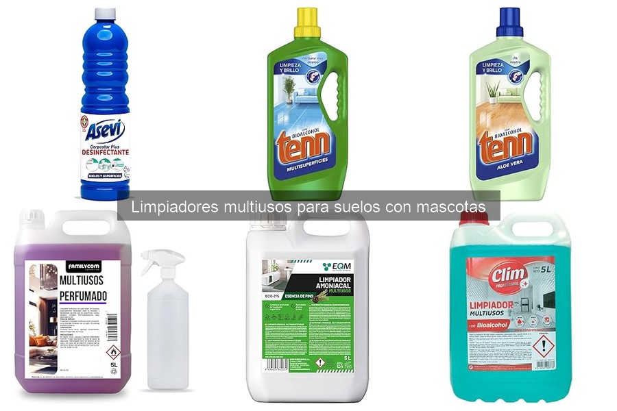 Cómo usar limpiadores multiusos en suelos con mascotas