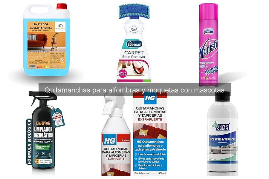 Cómo usar un quitamanchas en alfombras con mascotas