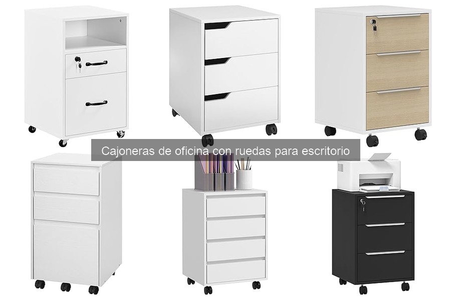 Comparativa: Cajoneras con Ruedas vs. Sin Ruedas para Oficina