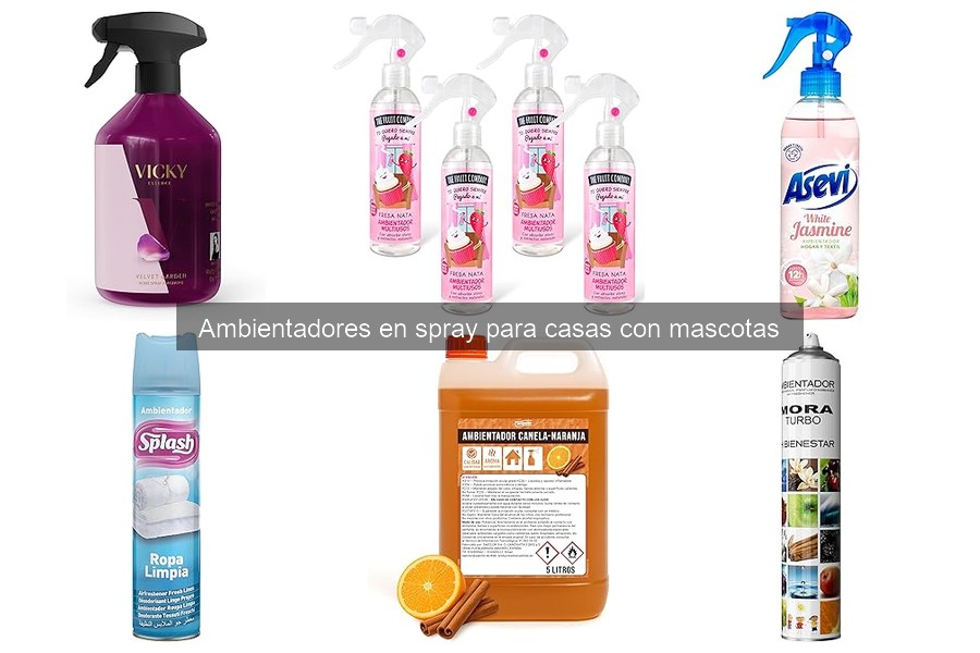 Comparativa de ambientadores en spray para hogares con mascotas