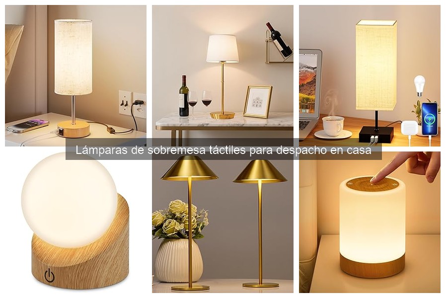 Comparativa de lámparas táctiles y no táctiles para el despacho