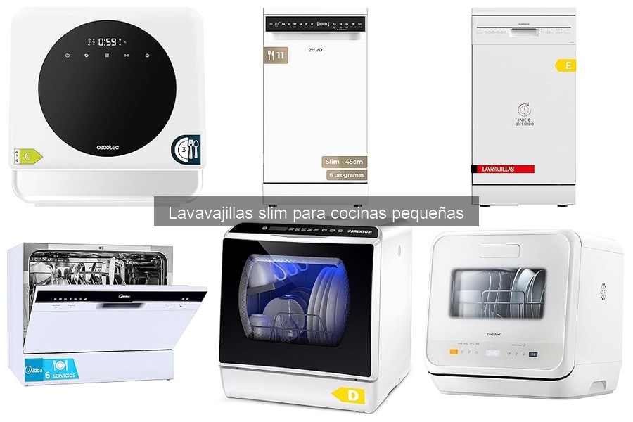 Comparativa de los mejores lavavajillas slim para cocinas pequeñas