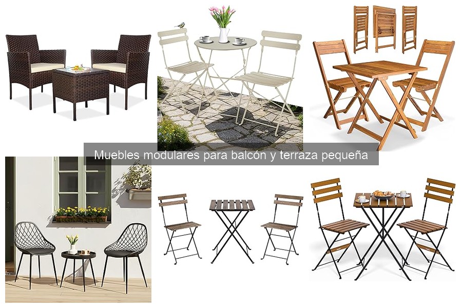 Comparativa de materiales en muebles modulares para terrazas