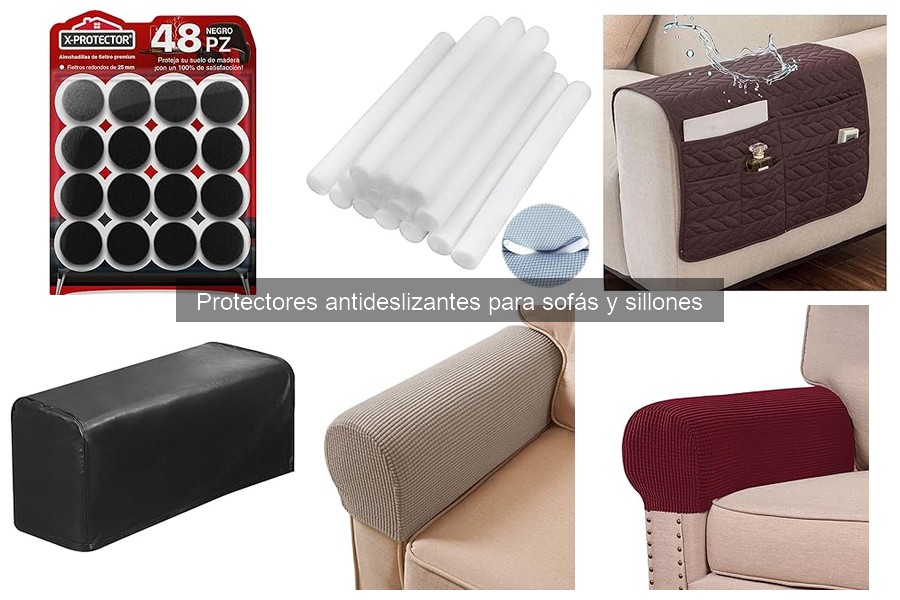 Comparativa de materiales en protectores antideslizantes para sofás