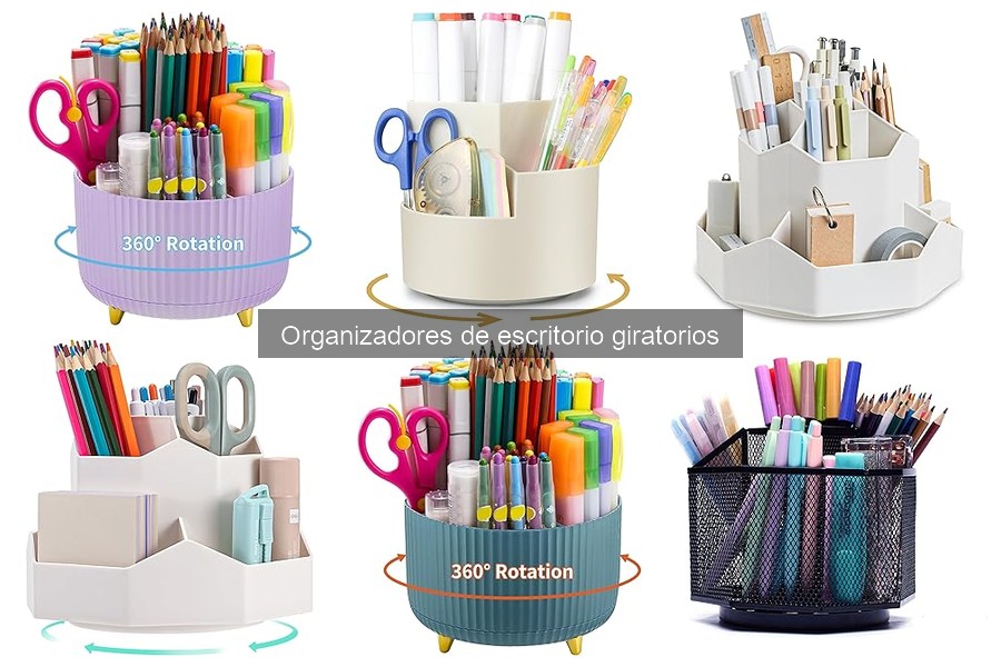 Comparativa de mejores organizadores de escritorio giratorios