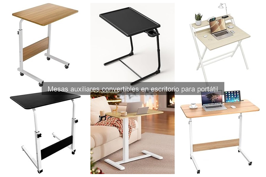 Comparativa de mesas auxiliares convertibles y escritorios fijos