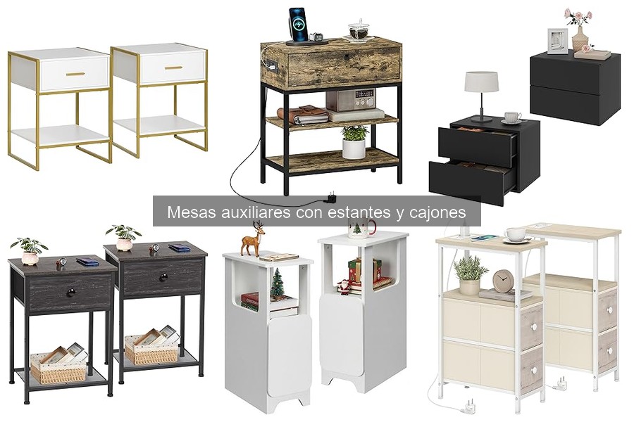 Comparativa de Mesas Auxiliares de Madera y Metal