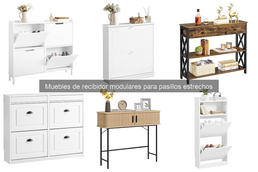 Comparativa de Muebles de Recibidor Modulares para Espacios Pequeños