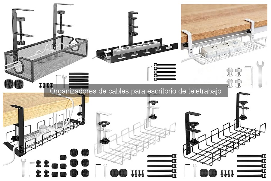 Comparativa de organizadores de cables para escritorio