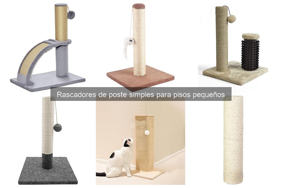 Comparativa de rascadores de poste simples para gatos