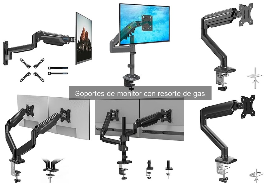 Comparativa de Soportes de Monitor: Resorte de Gas vs Fijos