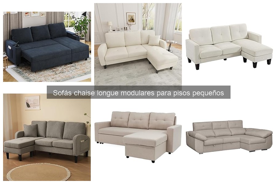 Comparativa de tapizados para sofás chaise longue modulares