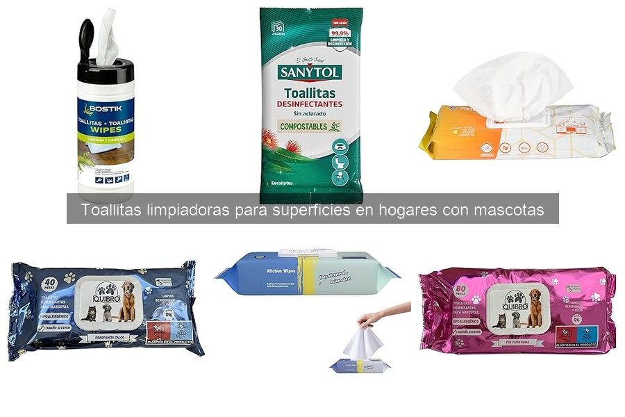 Comparativa de toallitas limpiadoras para hogares con mascotas