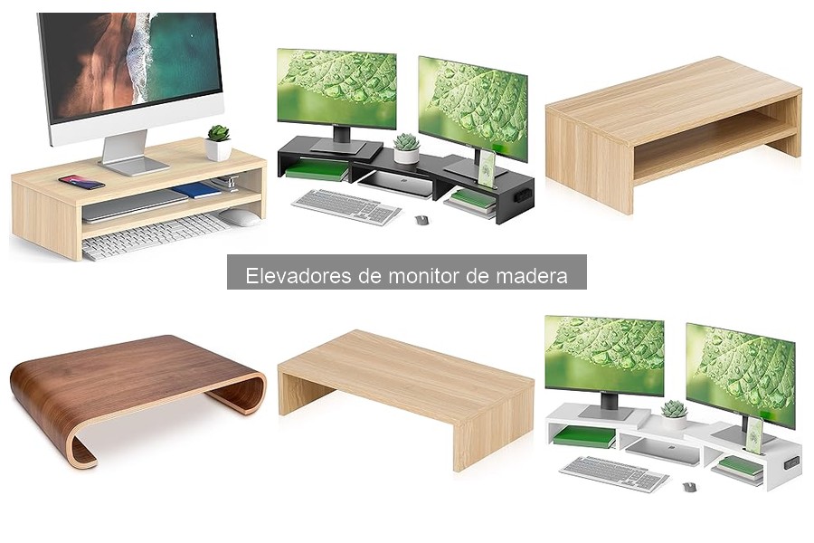 Comparativa: Elevadores de Monitor de Madera vs Metal