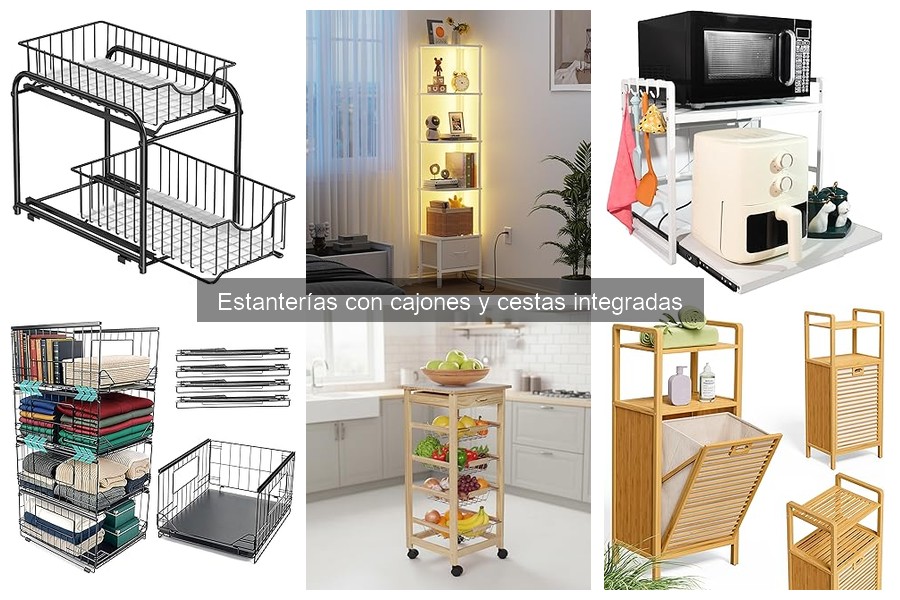 Comparativa: Estanterías con Cajones vs. Cestas Integradas