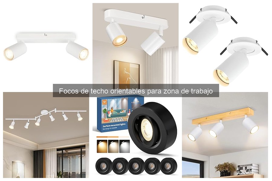 Comparativa: Focos de Techo Orientables vs. Fijos para Trabajo