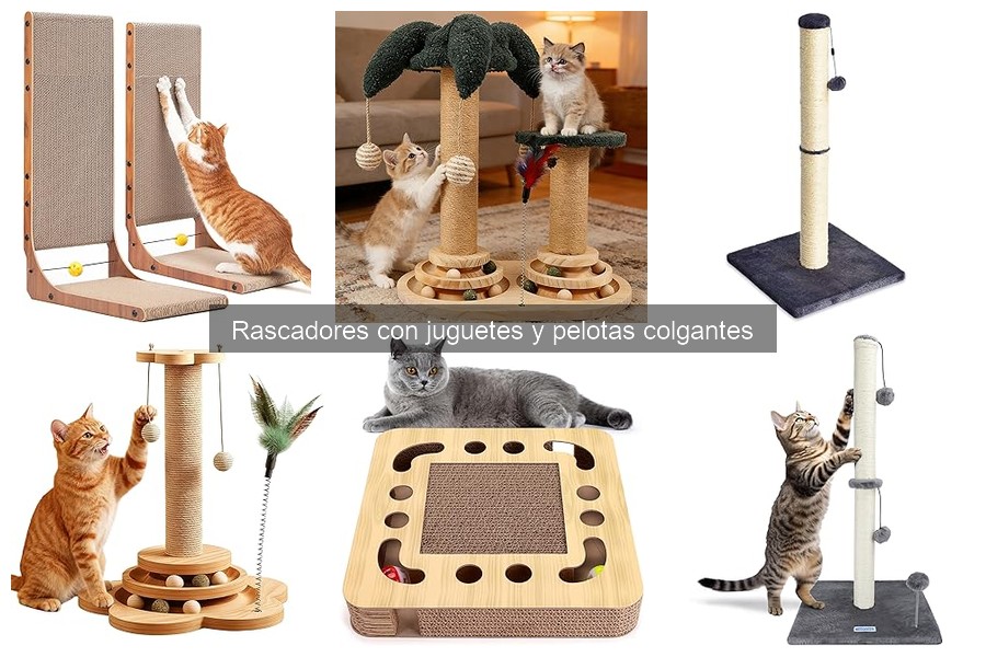 Comparativa: Rascadores con juguetes vs. tradicionales