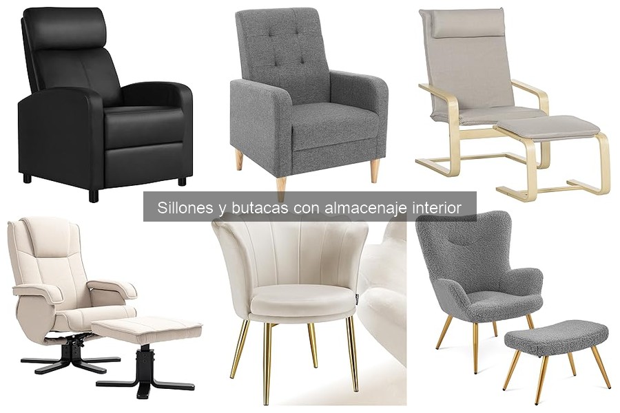 Comparativa: Sillones con y sin almacenaje interior
