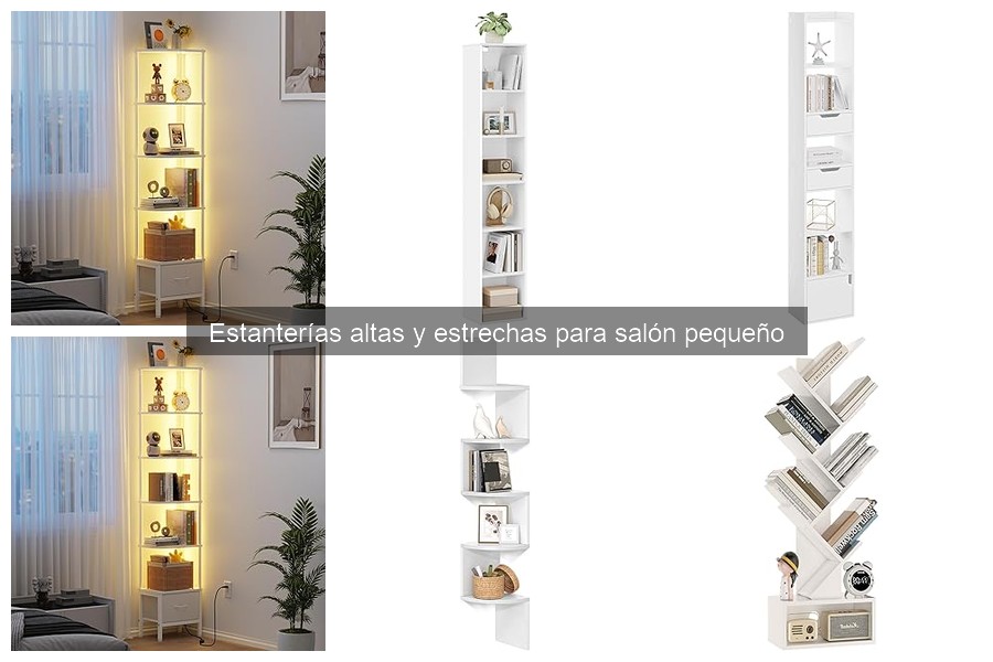 Consejos para instalar estanterías altas y estrechas en casa