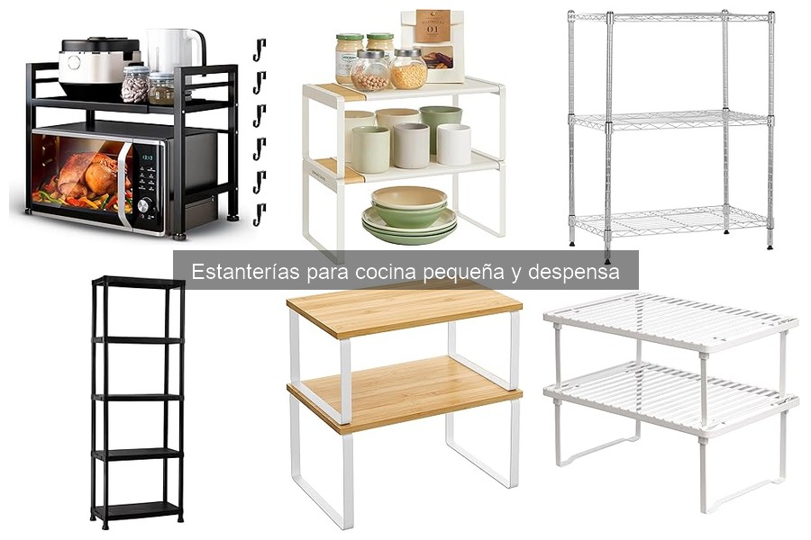 Consejos para mantener las estanterías de cocina pequeñas