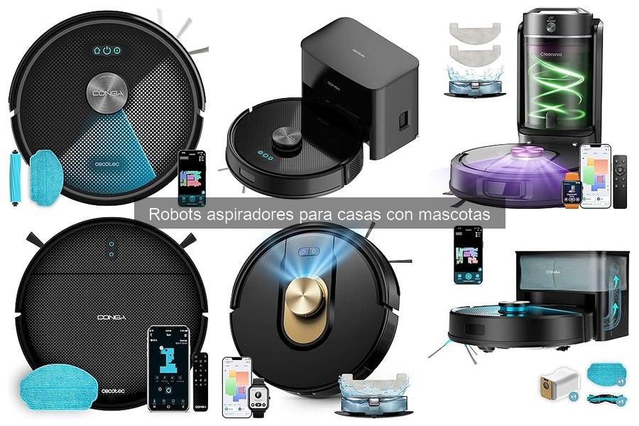 Datos técnicos esenciales para robots aspiradores de mascotas