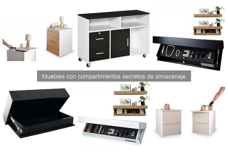 Diferencias entre muebles con compartimentos secretos y almacenamiento convencional