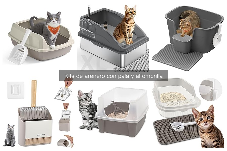 Dónde comprar kits de arenero con pala y alfombrilla