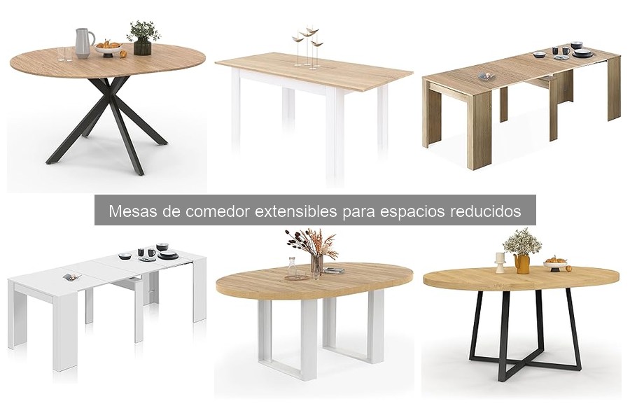 Dónde comprar mesas de comedor extensibles para espacios reducidos