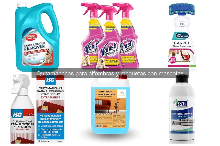 Dónde comprar quitamanchas para alfombras con mascotas