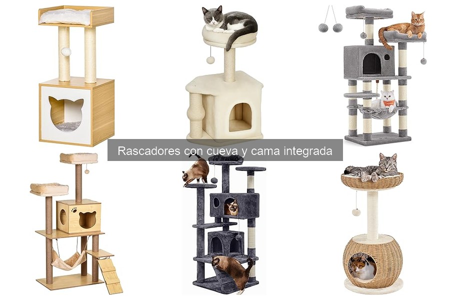 Dónde comprar rascadores con cueva y cama integrada baratos