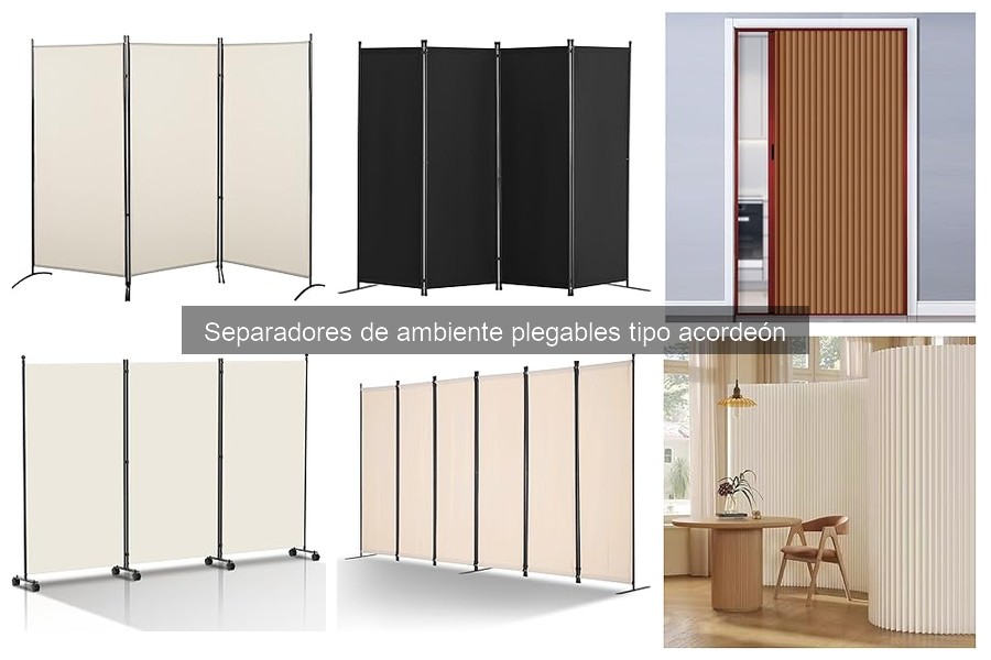 Dónde comprar separadores de ambiente plegables tipo acordeón